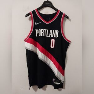 Nike Authentic Dri-fit Adv Portland Trailblazers Damian Lillard 75th Anniversary